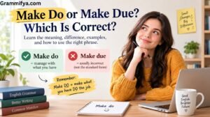 Make Do or Make Due